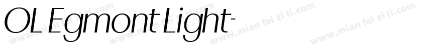 OL Egmont Light字体转换